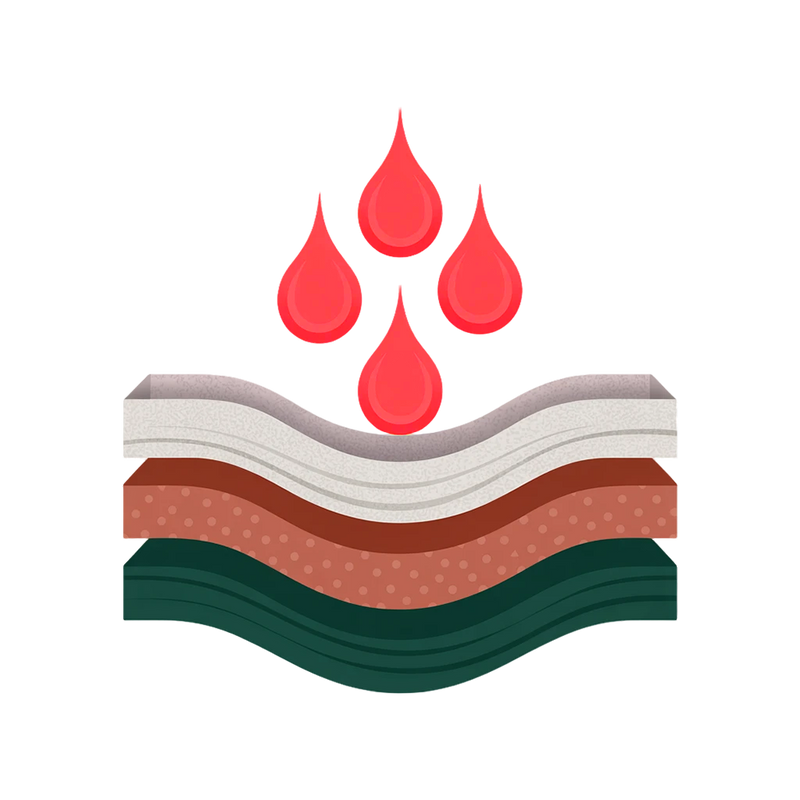 <p>Het dunste, meest absorberende en snelst drogende menstruatieondergoed</p>