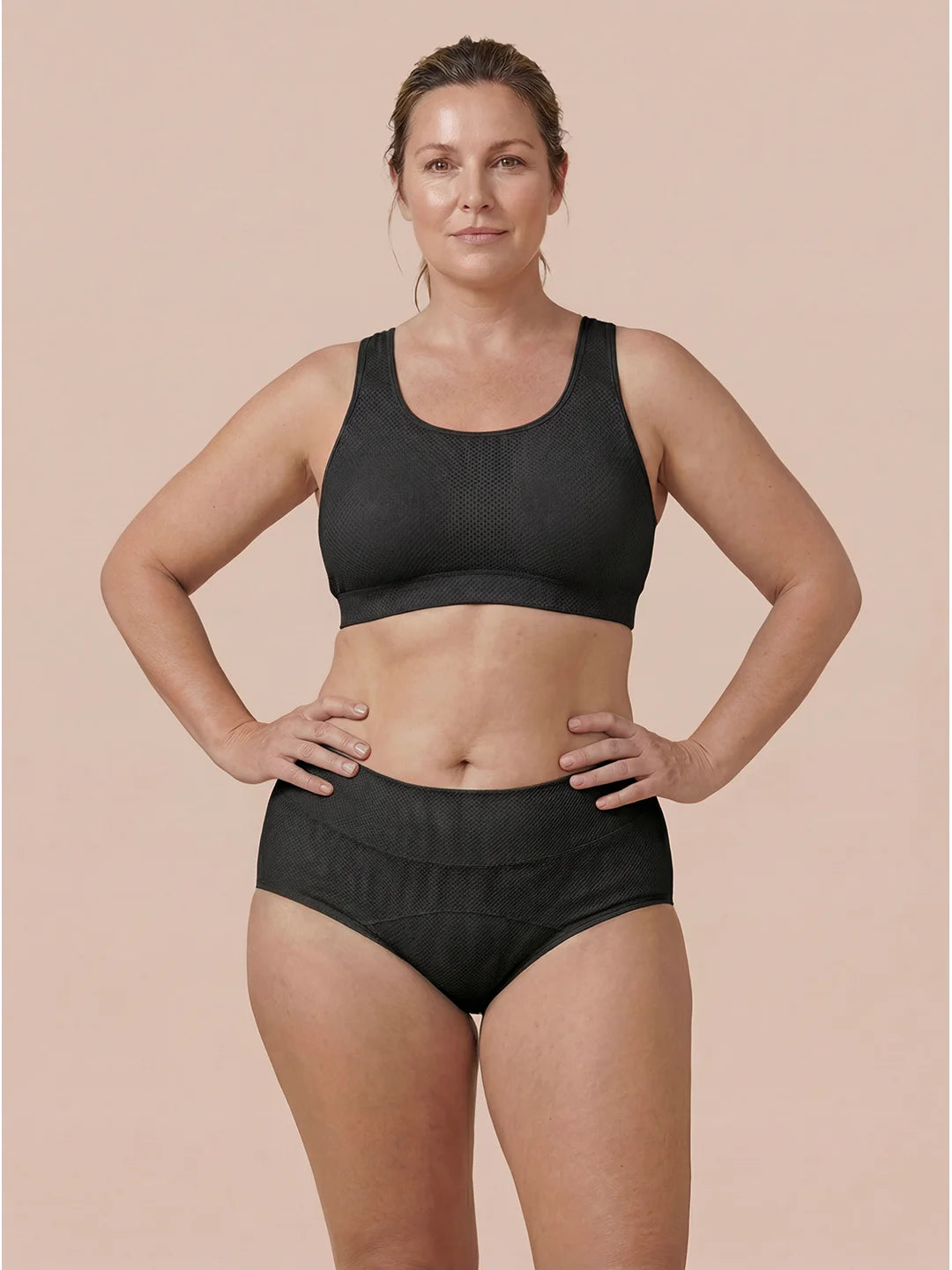 Classic Brief | 100% vuotosuoja, päivä & yö | Musta | Kuukautisalushousut