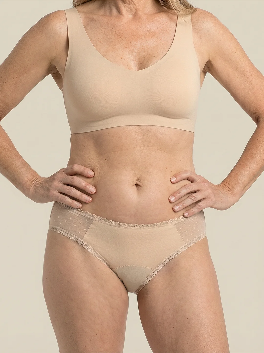 Everyday Brief | Incontinência Urinária Severa | 100% à prova de fugas, dia e noite | Apricot