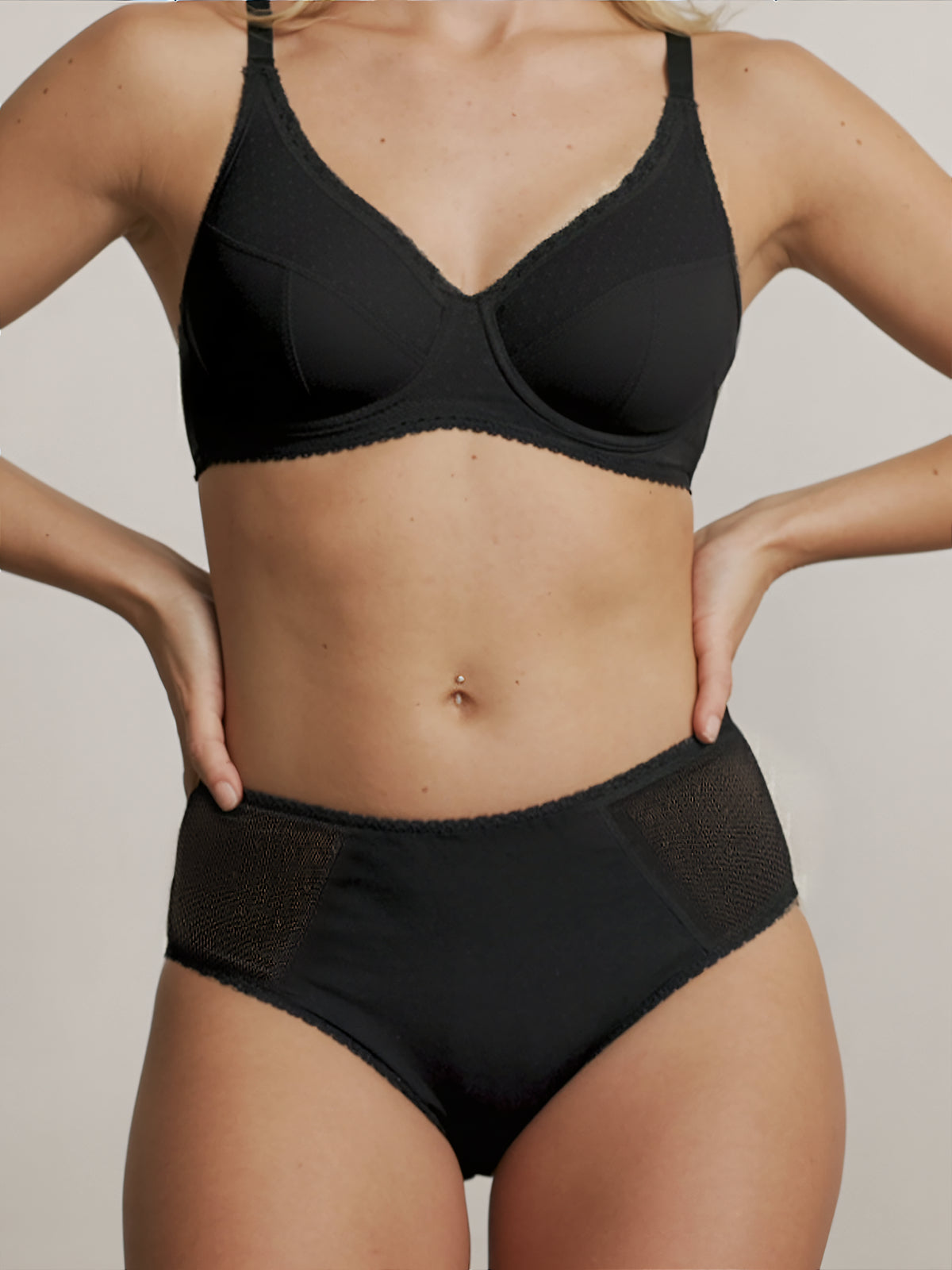 Everyday brief - Organisch katoen | 100% lekvrij, dag & nacht | Zwart