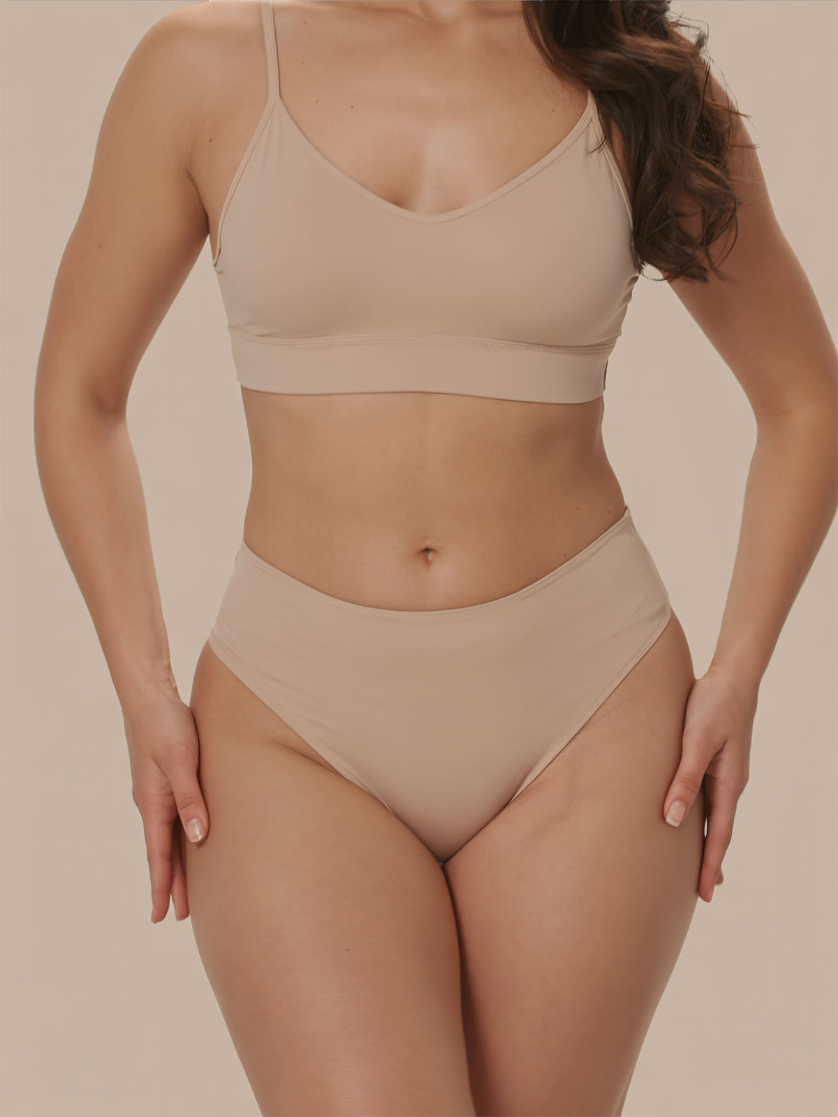 High Waist Brief | 100% vuotosuoja, päivä & yö | Apricot | Kuukautisalushousut