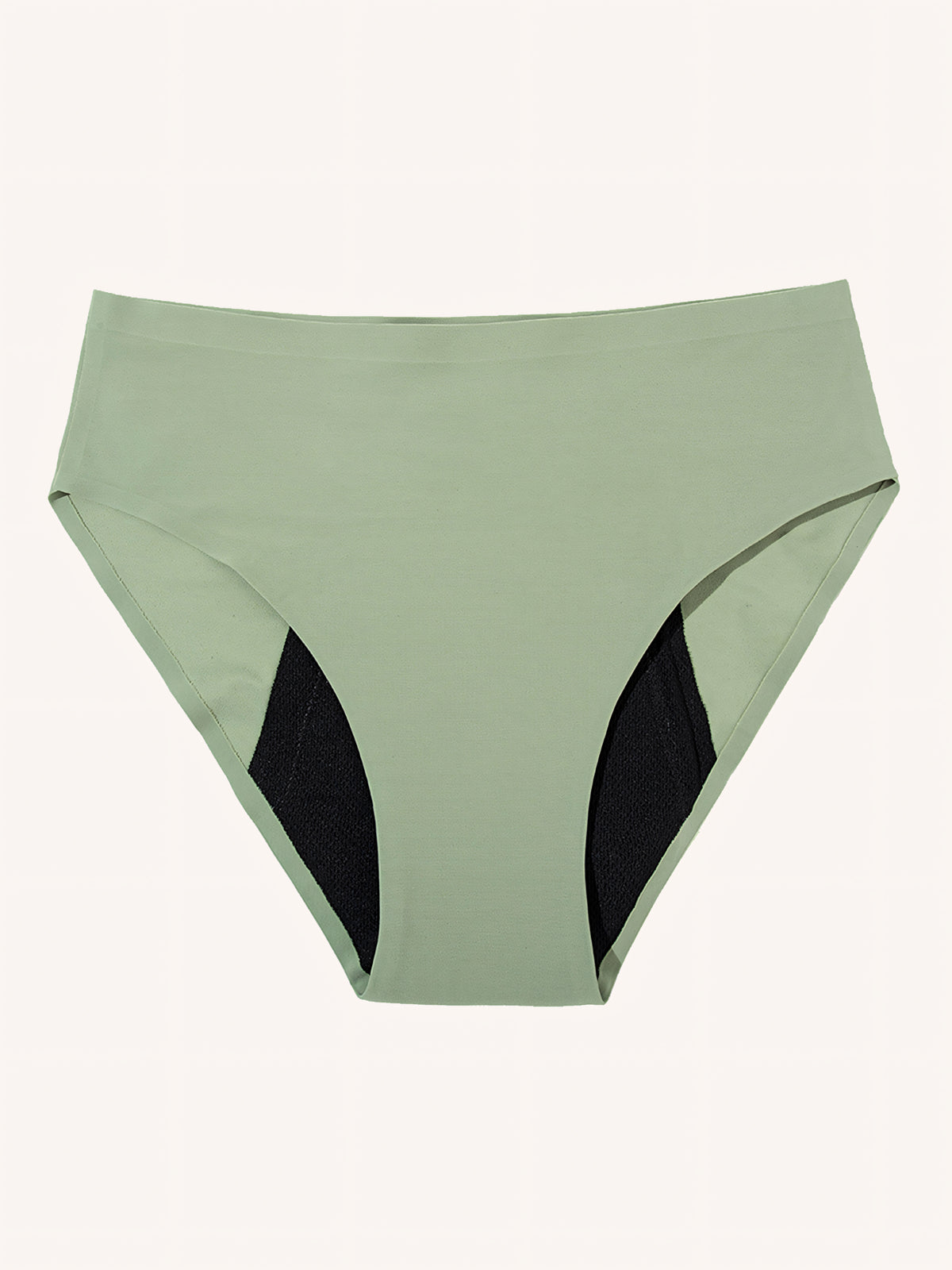 High Waist Brief | 100% à prova de fugas, dia e noite | Verde | Cuecas menstruais
