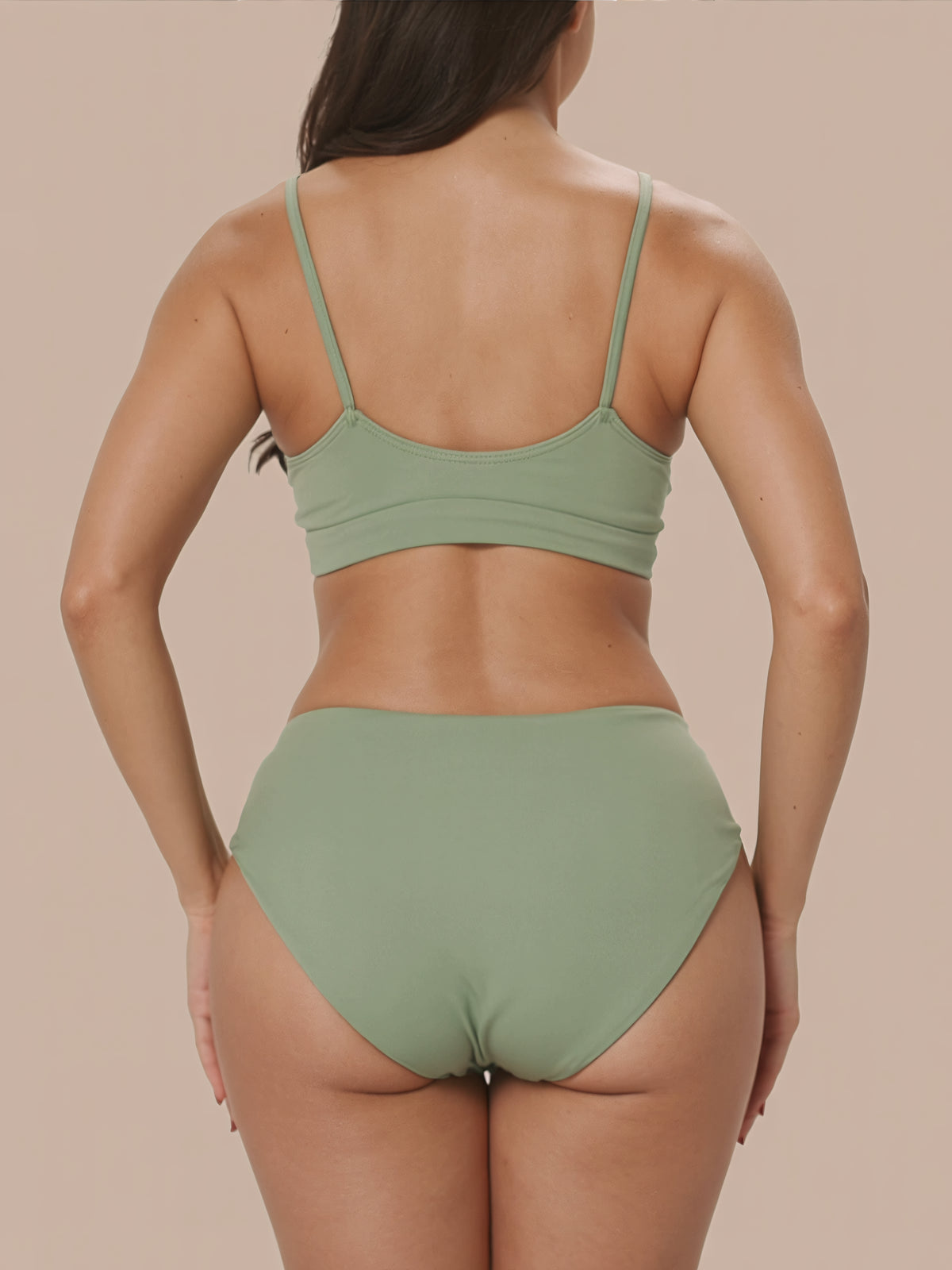 High Waist Brief | 100% à prova de fugas, dia e noite | Verde | Cuecas menstruais