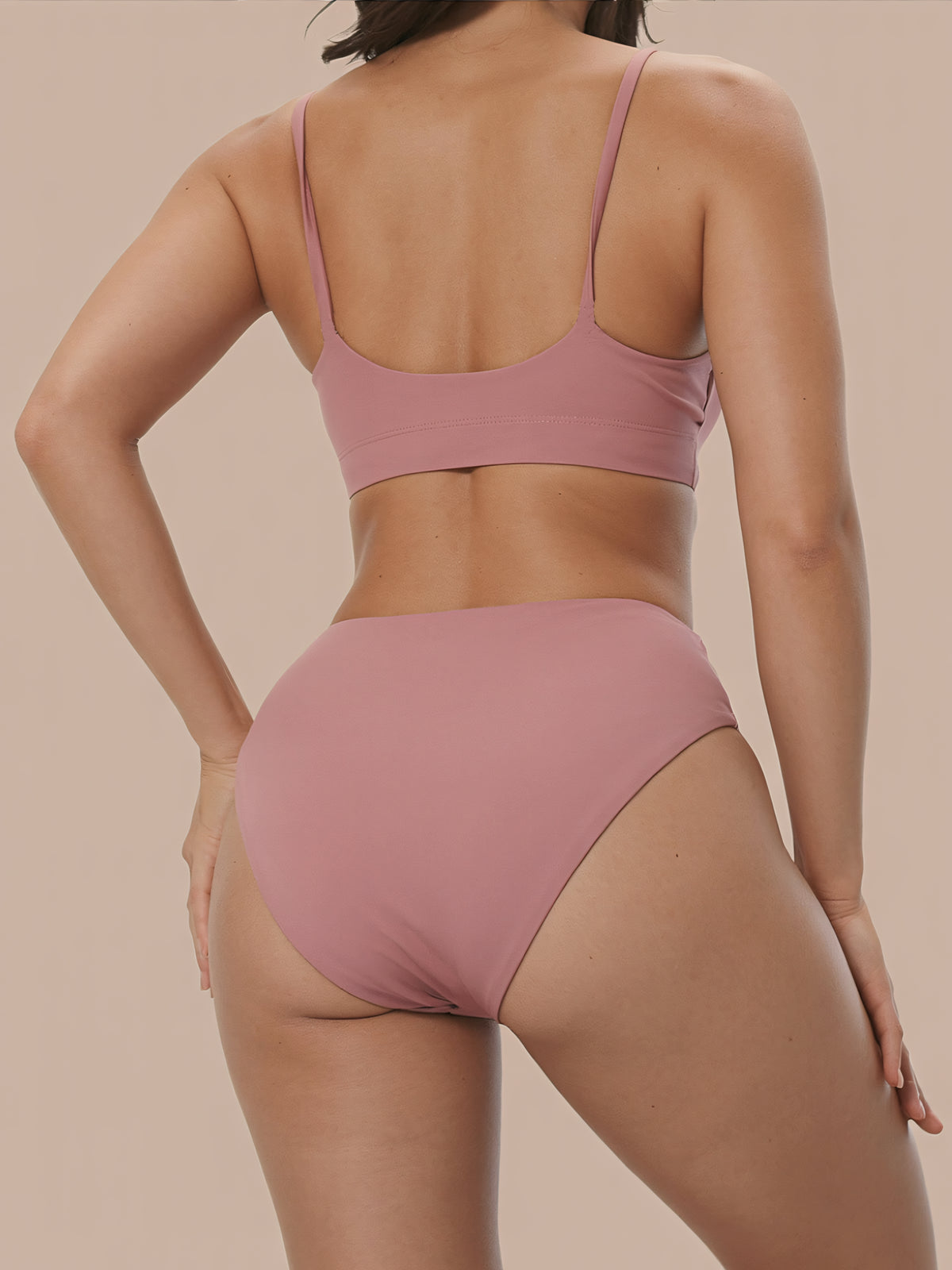 High Waist Brief | 100% ochrony przed przeciekaniem, dzień i noc | Różowe | Majtki menstruacyjne