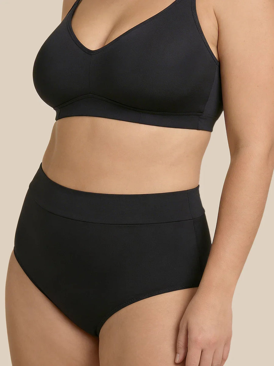 Carta de natação menstruação | Extra intenso | 100% à prova de vazamentos | Preto