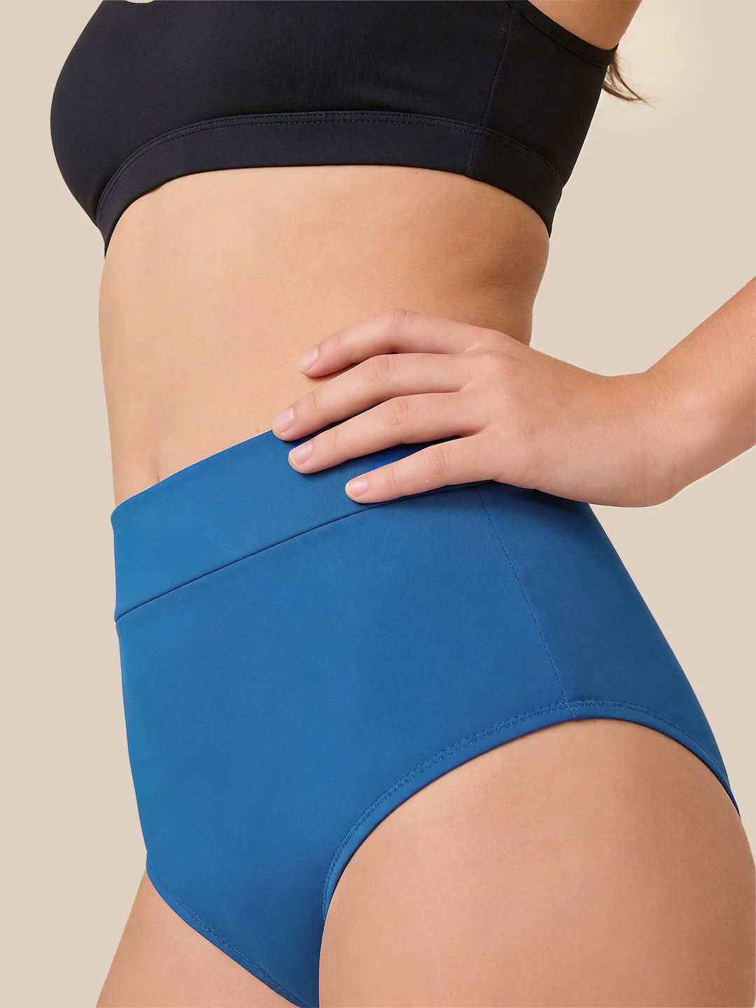 Menstruação Natação Carta Adolescentes | Extra intenso | 100% à prova de vazamentos | Azul