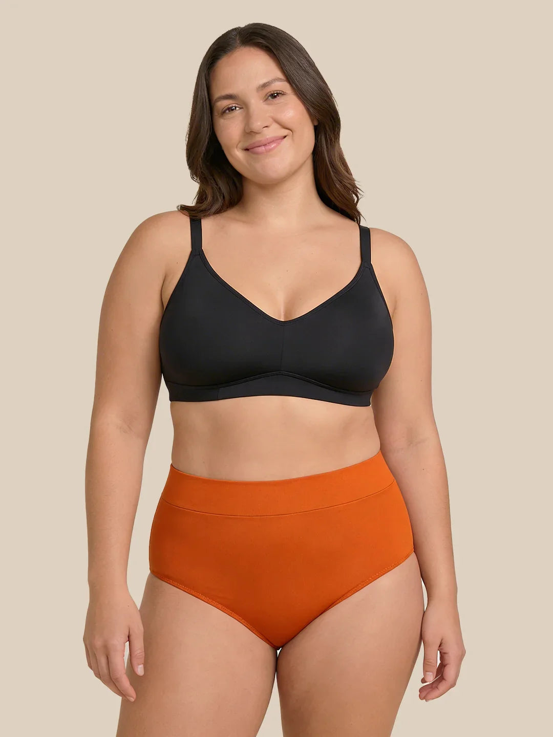 Carta de natação menstruação | Extra intenso | 100% à prova de vazamentos | Laranja