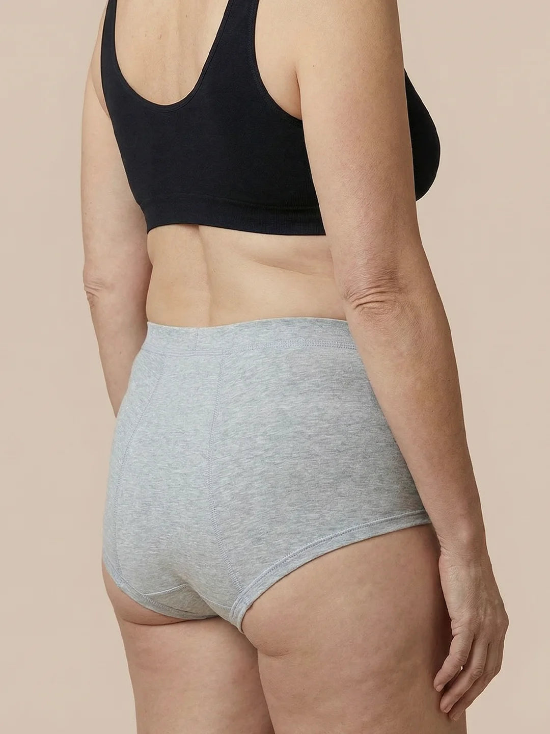 Inkontinenssi Bokserit | Runsas virtsankarkailu | 100% vuotosuoja, päivä & yö | Harmaa