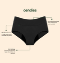 Classic Brief | Perda de urina intensa | 100% à prova de fugas, dia e noite | Preto | Cuecas menstruais