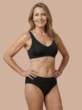 Naadloze Brief | Licht urineverlies | Ultra zacht & naadloos | 100% lekvrij & Organisch Katoen| Zwart