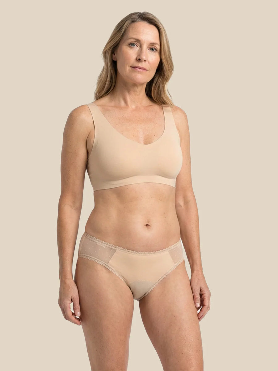 Everyday Brief | Ciężkie nietrzymanie moczu | 100% ochrony przed przeciekaniem, dzień i noc | Morelowy