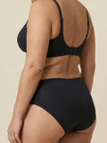 High Waist Brief | runsaaseen virtsankarkailuun | Erittäin pehmeä & saumaton | 100% vuotosuoja & luomupuuvilla | Musta | Kuukautisalushousut
