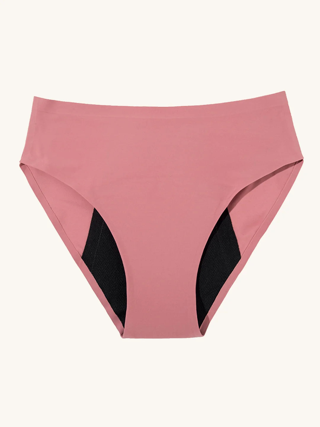 High Waist Brief | Perda de urina intensa | Ultra macio e sem costuras | 100% à prova de fugas e Algodão Orgânico | Rosa