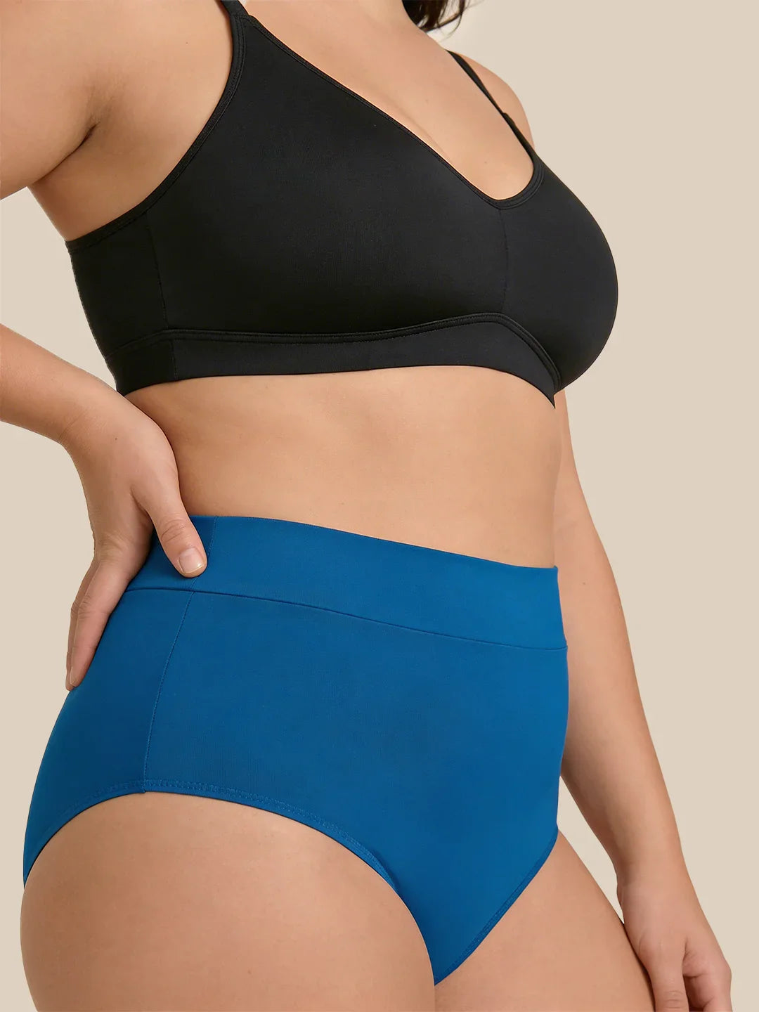 Kuukautiset Uintikirje | Erittäin intensiivinen | 100 % tiivis | Sininen