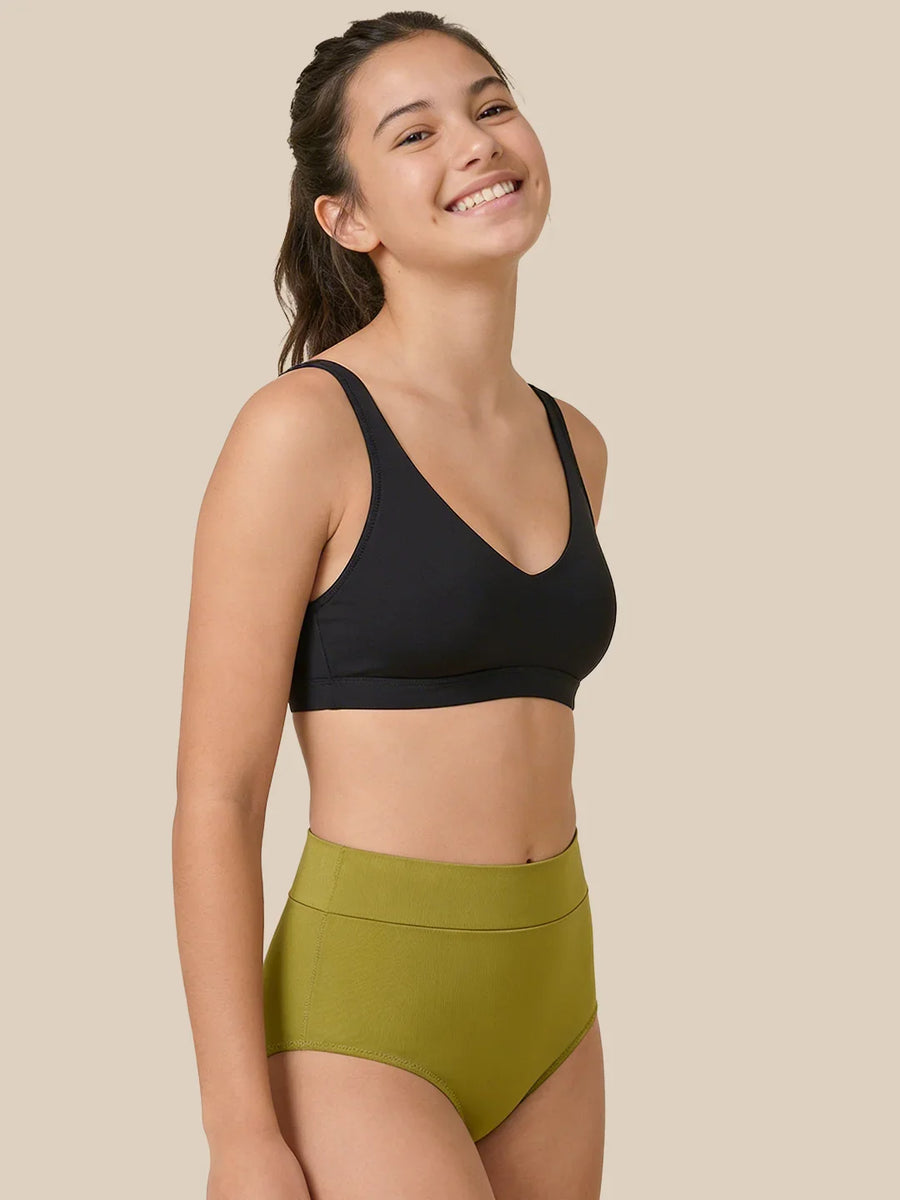 Kuukautiset Swimming Letter Teens | Erittäin intensiivinen | 100 % tiivis | Vihreä