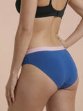 Hipster Brief | 100% à prova de fugas, dia e noite | Azul rosa | Cuecas menstruais