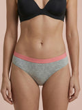 Hipster Brief | 100% à prova de fugas, dia e noite | Cinza salmão