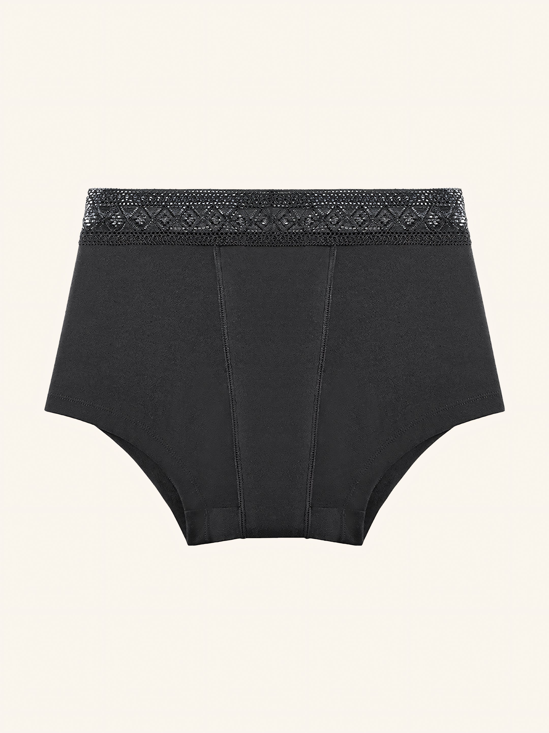 Boyfriend Brief 2.0 | 100% à prova de fugas, dia e noite | Preto | Cuecas menstruais