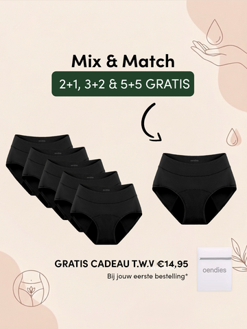 Huggster Brief | Bundel van 10 | Extra Heavy | Zwart