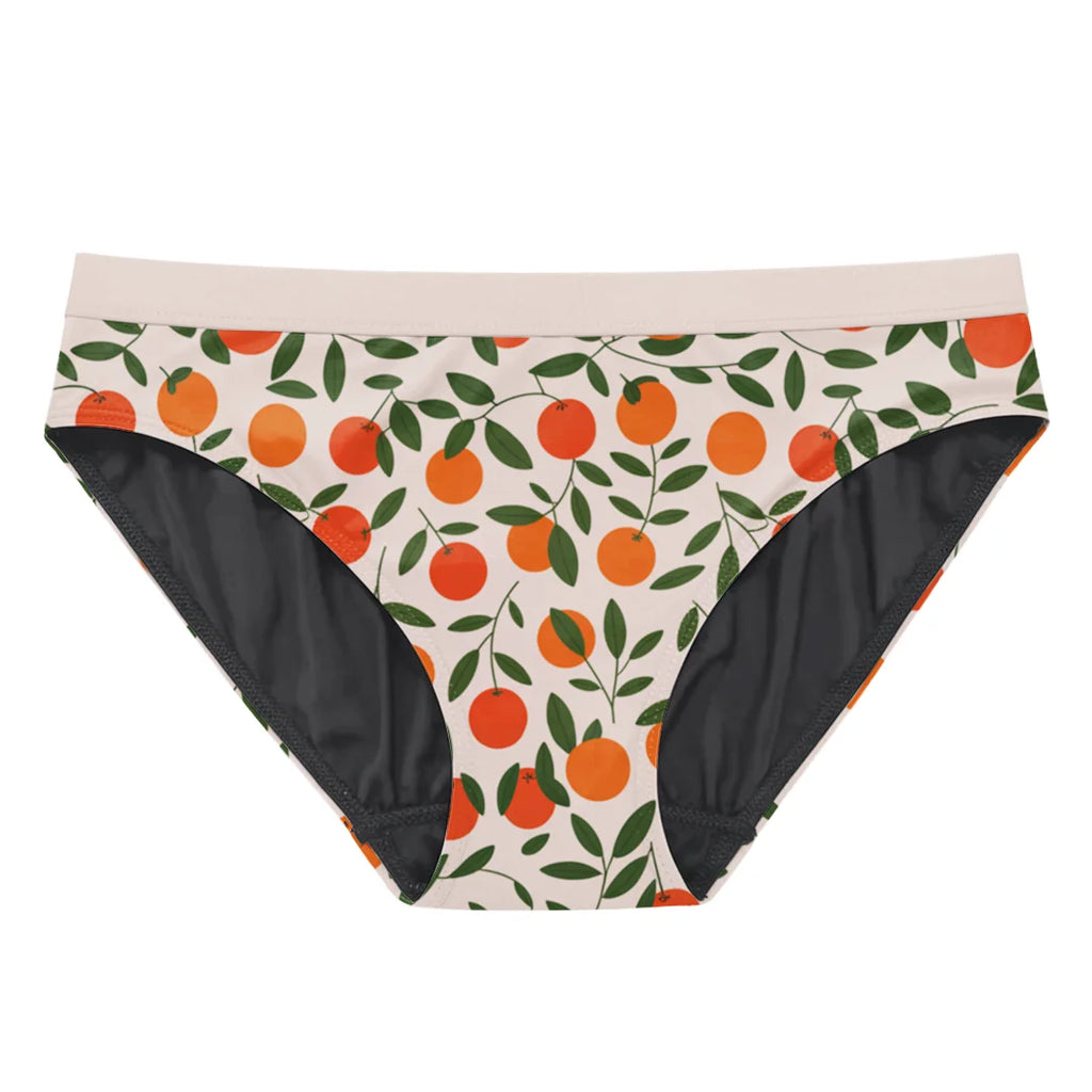Oendies SoftShield - Mandarijntjes - Menstruatie ondergoed tieners